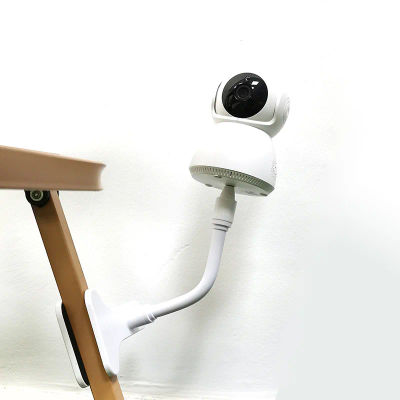 Abrazadera de cámara Flexible portátil, soporte para Monitor de bebé, soporte para cámara, Monitor de cámara web, Base de soporte Flexible sin perforaciones con Clip