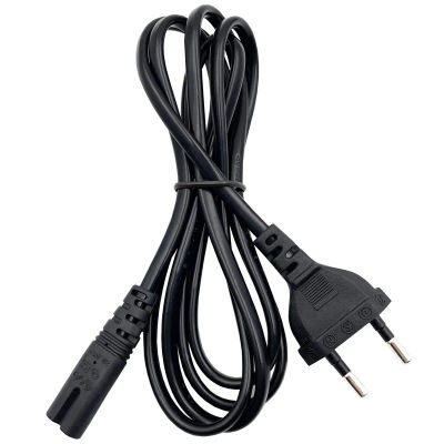 Cable de alimentación UE de 1,5 M, Cable de extensión de alimentación IEC320 C7 de 2 pines para cargador de ordenador portátil Dell, altavoz de Radio de impresora Canon Epson PS4 XBOX One S