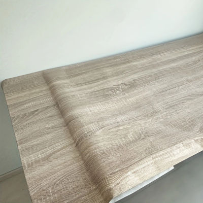 Papel tapiz de vinilo autoadhesivo con textura de madera de 55 cm de ancho, pegatinas impermeables para decoración del hogar, para puerta, armario, mesa, muebles