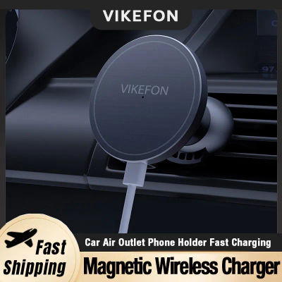 Soporte de teléfono con cargador inalámbrico para salida de aire de coche, estación de carga rápida con imán para móvil Magsafe iPhone 16 15 14 13 12 Pro Max