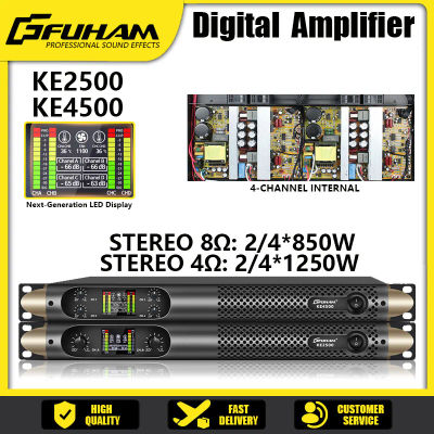 Amplificador de Potencia Digital FUHAM de 8 Ohmios, 2x850W, Clase D, Amplificador de Audio para DJ, Preamplificador de Subwoofer, Amplificador de Altavoces de Línea de 2/4 Canales