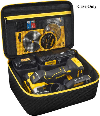 Bolsa compatible con la herramienta de corte DEWALT 20V MAX 3 en 1 sin escobillas (DCS438B), estuche de almacenamiento, organizador de transporte para cargador