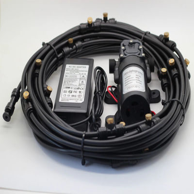 Temporizador de riego de jardín grande de 72W, sistema de riego, boquillas antiniebla, Kit de riego, sistema de riego de plantas con nebulización automática