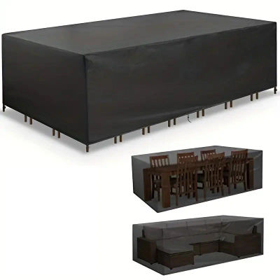 Cubierta antipolvo para muebles de jardín y Patio, tamaño 120, cubierta protectora Rectangular para sofá doble para exteriores