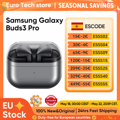 Audífonos Inalámbricos Originales Samsung Galaxy Buds3 Pro con Cancelación Activa de Ruido, Bluetooth 5.4, Sonido de Alta Fidelidad