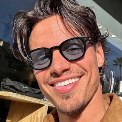 Gafas de Sol Redondas Retro de Calidad JNPCXI, Gafas de Sol de Moda para Mujer con Decoración de Remaches, Protección UV400, Gafas de Sol Punk con Estampado de Leopardo para Hombre