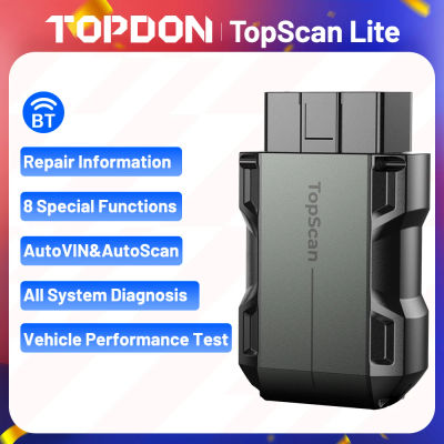 TOPDON TopScan Lite escáner herramienta de diagnóstico inteligente guía de reparación DTC Bluetooth OBD2 lector de código sistema completo prueba activa