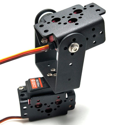 Kit de cardán mecánico de aleación de Metal, manipulador de Robot giratorio MG996 2 DOF para Robot Arduino con Control de Ps2, Kit de bricolaje programable