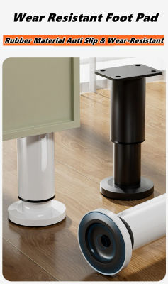 Patas de soporte para muebles de altura ajustable para marco de cama, patas de muebles ajustables de metal para cama/sofá/armario/sofá/mesa