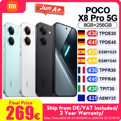 Versión Global POCO X8 Pro, Teléfonos Móviles con HyperCharge de 100W, Carga Inversa de 27W, Pantalla Inmersiva de 6.59'', Smartphone de Alta Resolución de 50MP