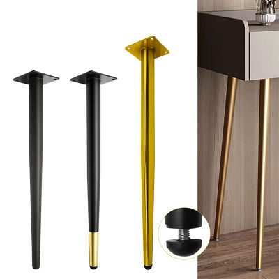 Juego de patas de Metal cónicas para muebles, mesa de comedor alta para pies de mesa, 45-72cm, 4 unidades