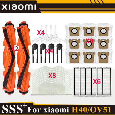 Accesorios para Robot aspirador Xiaomi H40/OV51, cepillo lateral principal, paño de mopa, filtro HEPA, bolsa de polvo, repuestos
