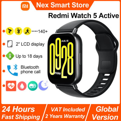 NUEVO Reloj Inteligente Xiaomi Redmi Watch 5 Active, Pantalla LCD de 2 Pulgadas, Monitoreo de Frecuencia Cardíaca y Oxígeno en Sangre Durante Todo el Día, Reloj Inteligente con Llamadas Bluetooth