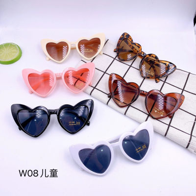 Gafas de sol con montura de corazón de melocotón para niños, gafas de sol para niños, gafas de sol para exteriores, nuevo