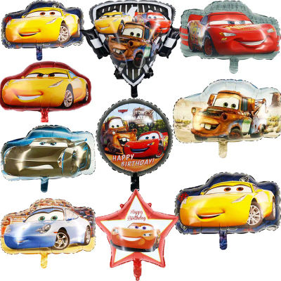 Set de Globos de Aluminio con Temática de Cars Lightning McQueen, Decoración para Fiestas de Cumpleaños de 1 a 9 Años, Artículos para Baby Shower, Regalos