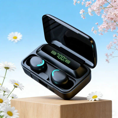 Nuevos Auriculares Bluetooth 9D Estéreo con Bajos Profundos, Auriculares Deportivos Manos Libres con Control Táctil, Auriculares Inalámbricos Tws Resistentes al Agua