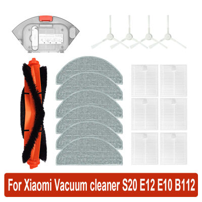 Para aspiradora Xiaomi S20 / D106 E12 E10 B112 accesorios de repuesto cepillo lateral principal paño de mopa filtro piezas