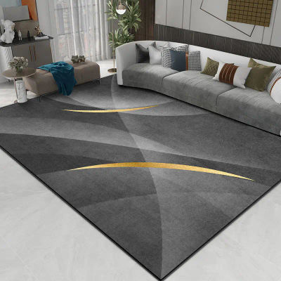 Alfombra gris de lujo para decoración de sala de estar, alfombra de salón para puerta de entrada, alfombra grande de estilo nórdico decoración hogar moderno tapete para piso alfombras habitacion de