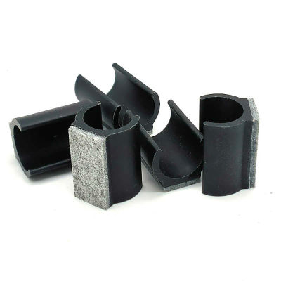 Almohadillas de goma de fieltro para patas de muebles, cubiertas para patas de mesa, almohadillas para sillas, abrazaderas de tubo antideslizantes en forma de U, cubiertas de protección para suelo,