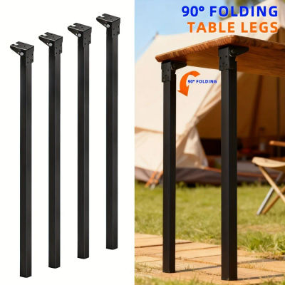 Patas plegables de metal para mesa, 27,56 pulgadas (70 cm) de altura, patas plegables resistentes para mesas, bancos de trabajo y soporte para muebles