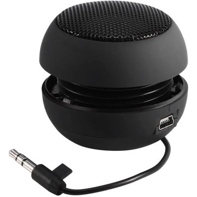 Mini altavoz portátil de viaje con Cable de Audio de 3,5mm altavoz retráctil con batería integrada de bajo voltaje para