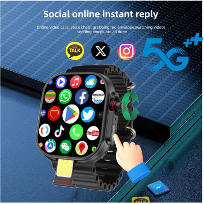 CD12 S11 Ultra 3 Smartwatch 4G 5G 2,26 pulgadas Amoled Android 12,0 reloj inteligente con cámara giratoria brújula GPS WIFI 2080mAH batería