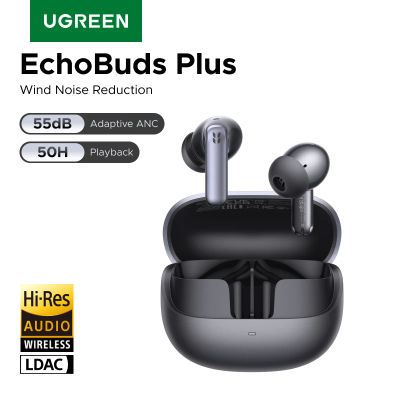 【NUEVO 2026】Audífonos Intrauditivos Inalámbricos Bluetooth UGREEN EchoBuds Plus con Cancelación Activa de Ruido de 55dB, ANC Adaptativo, Audífonos LDAC