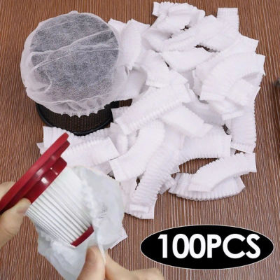 100 Uds cubierta protectora de filtro de aspiradora desechable cubierta de filtro de recolección de polvo de tela no tejida para aspiradora