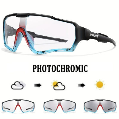 POAT nuevo estilo gafas de sol fotocromáticas deportes hombres mujeres MTB bicicleta gafas ciclismo pesca gafas para correr