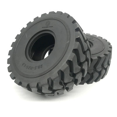 Neumático de cargador hidráulico RC 1/14, neumático de modelo de vehículo de construcción de 142mm de diámetro exterior