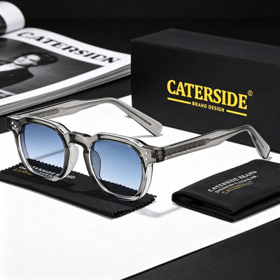Gafas de Sol CATERSIDE Retro Punk para Hombre, Montura Pequeña Cuadrada, Diseño Personalizado, Gafas de Sol para Mujer, Viajes, Fiestas, Negocios, Festivales, Regalo