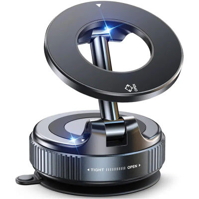 Nuevo 360 ° Soporte magnético de succión al vacío ajustable para teléfono de coche para Magsafe IPhone Samsung HUAWEI soporte plegable para teléfono