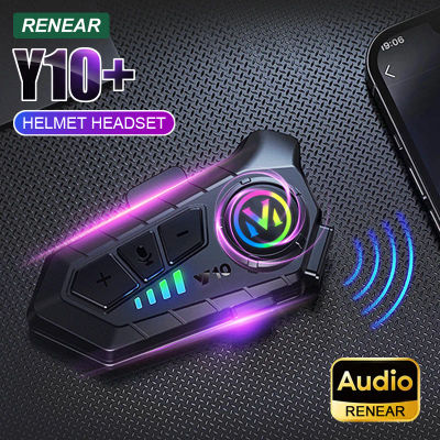 Auriculares 3D para casco de motocicleta con auriculares LED, Bluetooth 5,3, estéreo, resistentes al agua, para Android, Ios, Smart, i Phone, auriculares universales