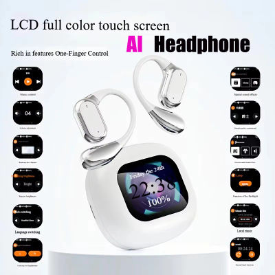 Traductor multilingüe AI Smart Bluetooth 5,4 auriculares pantalla completamente táctil reducción de ruido auriculares inalámbricos colgantes Q18