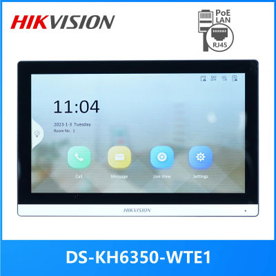 Monitor Interior PoE de 7 Pulgadas Multilingüe HIKVISION DS-KH6350-WTE1 Reemplaza DS-KH6320-WTE1, Aplicación Hik-Connect, WiFi, Videoportero