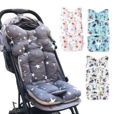 Cochecito de bebé Universal de algodón, cojín para asiento de silla alta de coche, alfombrilla con forro, Protector de cubierta para bebés, niños pequeños