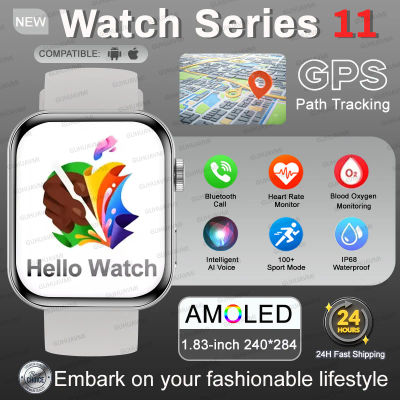 Versión Global moda nuevo reloj serie 11 hombres mujeres SmartWatch GPS trayectoria pulsera HD Bluetooth llamada deporte reloj impermeable