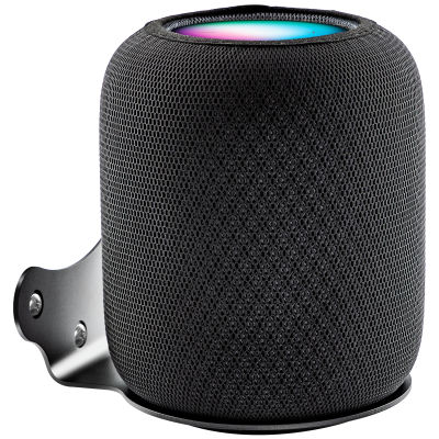 Soporte de Pared de Aluminio Bangcheer + Cubierta Antipolvo, Compatible con el Altavoz Inteligente HomePod, Negro, Alta Resistencia a la Tracción