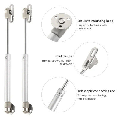 Bisagra para muebles, elevador de puerta de armario de cocina, soporte neumático, resorte de Gas hidráulico, 20/60/100N/150N, 2 uds.