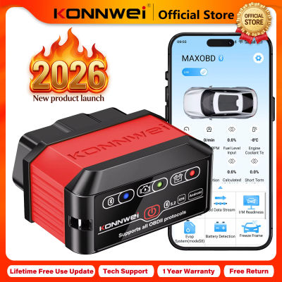 Escáner OBD2 Profesional para Automóviles KONNWEI KW905 2026, Bluetooth 5.0 para Android/iOS, Lector de Códigos, Herramienta de Diagnóstico