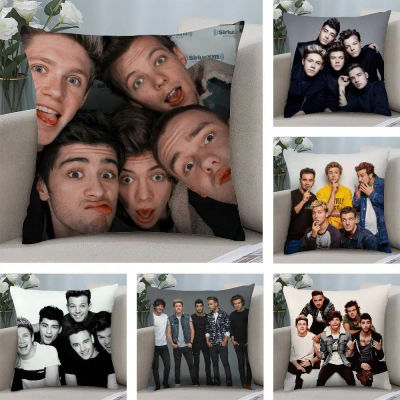Funda de almohada musical O-one Band DirectionS, funda de almohada suave de tela de felpa, funda de cojín con estampado de doble cara, regalos para el hogar