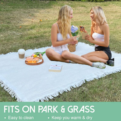 Manta de Picnic Plegable Estilo Ins, Suave, para Playa, Alfombra para Exteriores, Esencial para Campamentos y Fiestas de Primavera/Verano (1 Pieza)