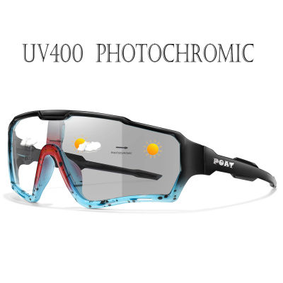 Marca POAT, gafas fotocromáticas para hombre y mujer, gafas para ciclismo, pesca, correr, nuevo estilo, gafas de sol deportivas
