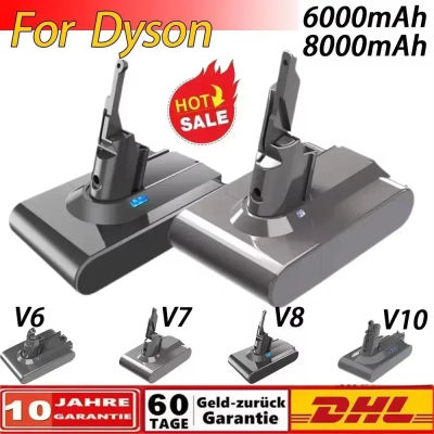 Batería Recargable de 8000mAh para Aspiradoras Dyson V6 V7 V8 V10, Batería SV10 SV11 SV12 SV09, Batería DC58 para Sony