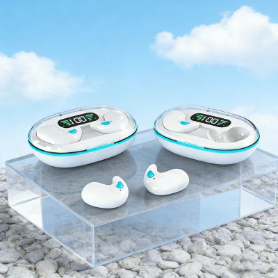 Audífonos Inalámbricos Mini para Dormir, para Trabajar, TWS, Bluetooth, Estéreo, Ocultos, con Micrófono, Llamadas HD, Deportivos