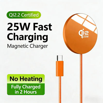 Nuevo cargador magnético Qi2.2 para Magsafe 25W carga rápida súper inalámbrica para iPhone 17 16 15 14 13 12 Pro Max Samsung S25 S23 S22