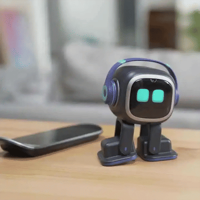 Robot de Compañía Inteligente AI EMO con Reconocimiento de Voz para Comunicación Emocional, Mascota Electrónica para Niños y Adultos