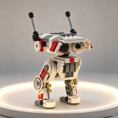 MOC 270PCS Robot Tecnológico BD-1 de Guerra Espacial, Bloques de Construcción Educativos Creativos DIY para Niños, Regalos para Fiestas y Festivales