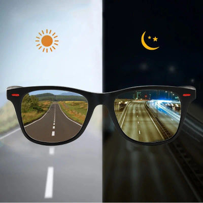 Gafas de Sol Clásicas Retro con Marco de PC para Hombre, Gafas de Sol Deportivas para Exteriores, Visión Diurna y Nocturna, Gafas de Conducción Nocturna para Mujer, Protección UV400