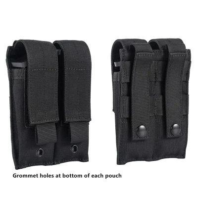 Nueva Bolsa Doble para Cargadores de Pistola Molle, para Cargadores Simples y Dobles de Calibres 9mm/.40, Gl 17, S&W M&P, Sig 226/229, 1911